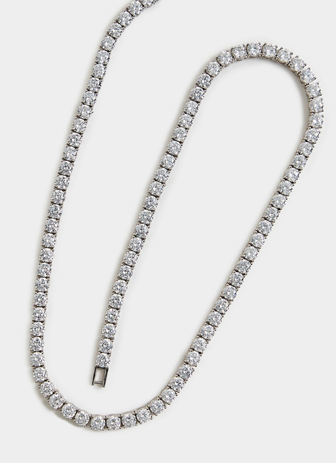 Silver Plated Faux Diamond Necklace Set Vivinia By Vidhi Mehra - Fabilicious Fashion