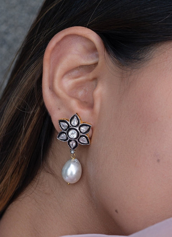 Do Taara Silver Polki EarringsFabilicious Fashion