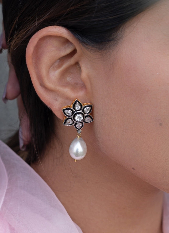 Do Taara Silver Polki EarringsFabilicious Fashion