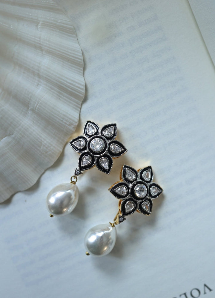 Do Taara Silver Polki EarringsFabilicious Fashion