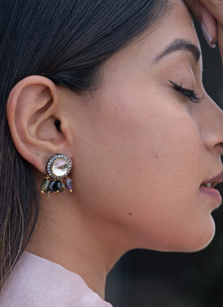 Do Taara Silver Polki StudsFabilicious Fashion