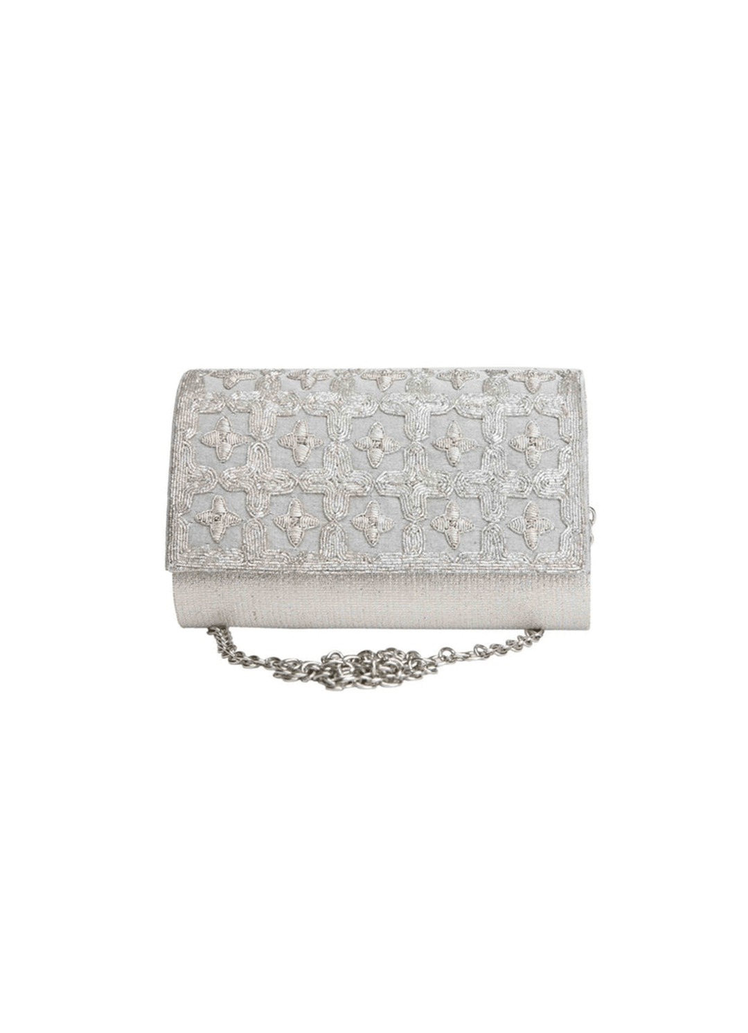 Silver Sparkle Clutch The Purple Sack - Fabilicious Fashion