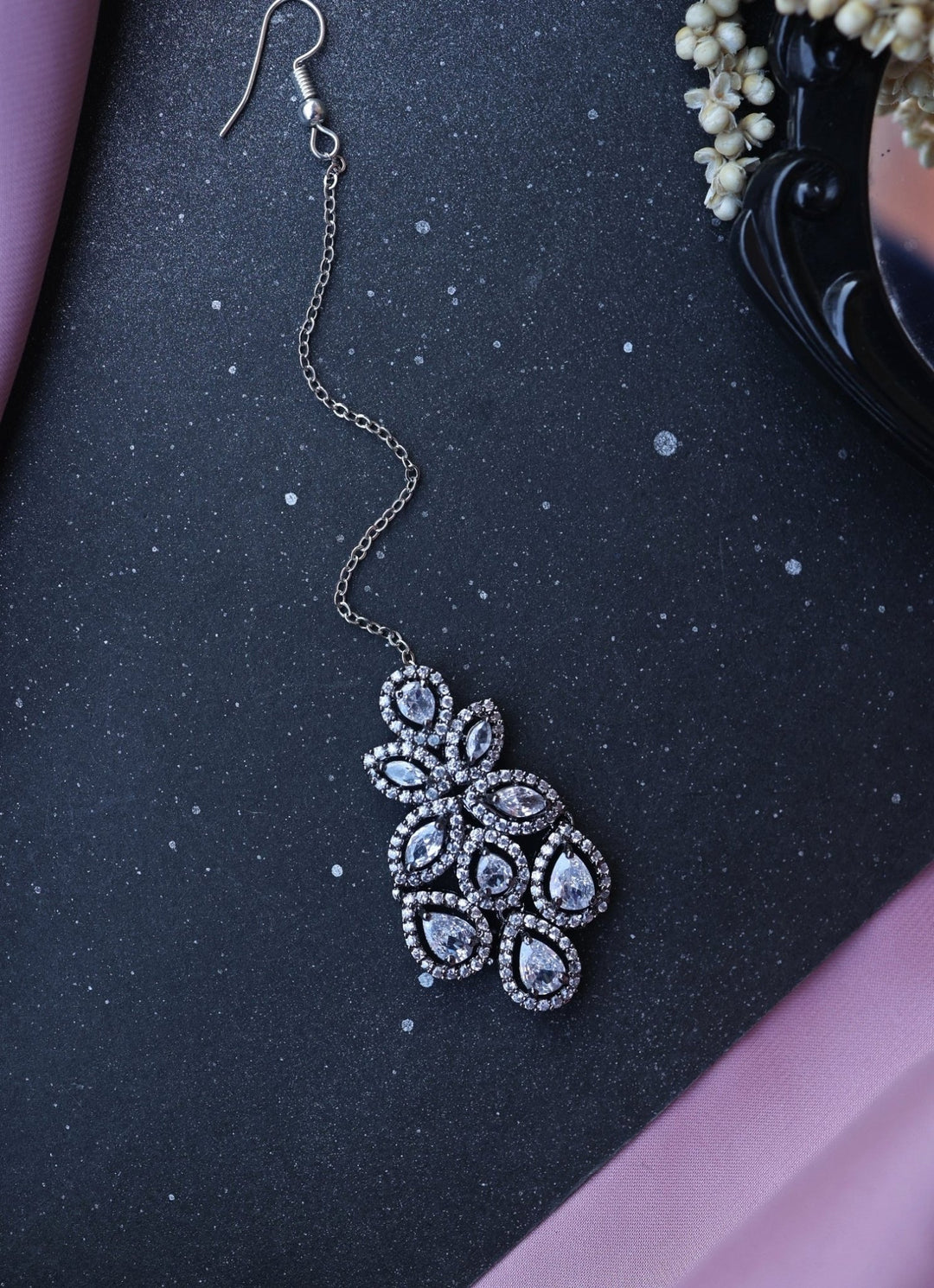 Do Taara Silver Victorian Style MaangtikkaFabilicious Fashion