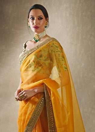 Sunflower Yellow Saree