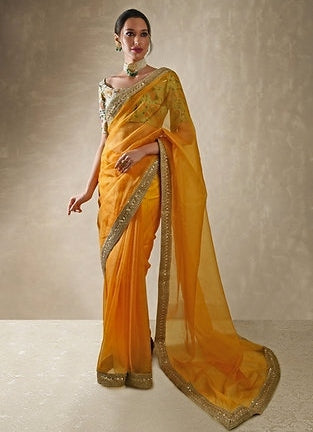 Sunflower Yellow Saree