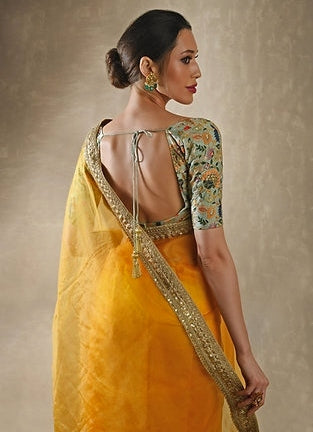 Sunflower Yellow Saree