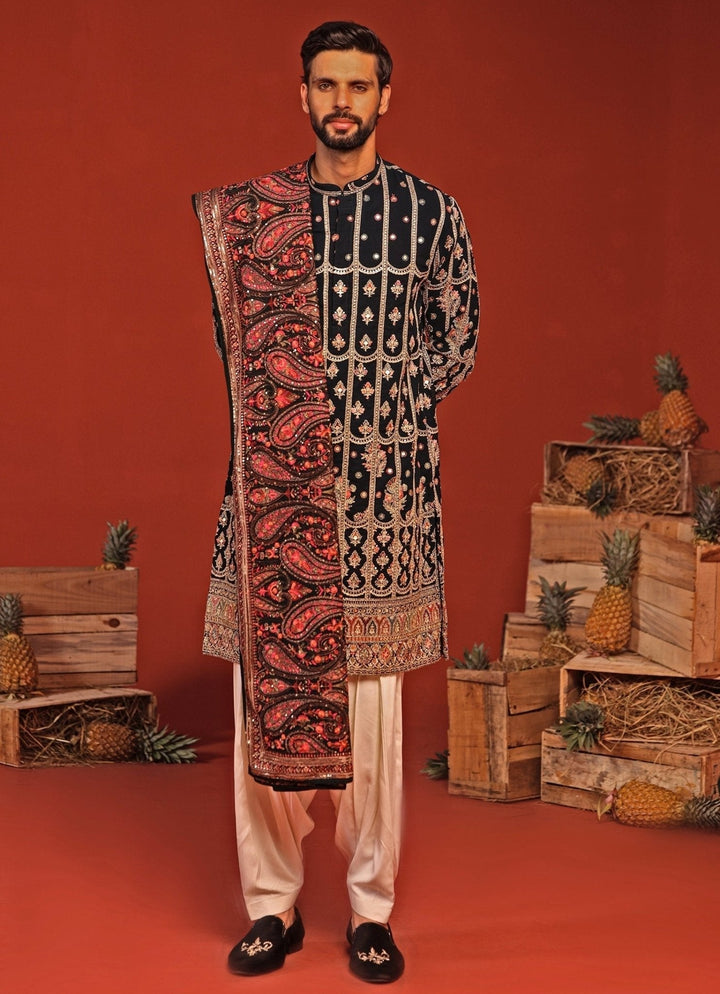 Teal Blue Embroidered Kurta Patiala Set With Dupatta Kalpraag - Fabilicious Fashion