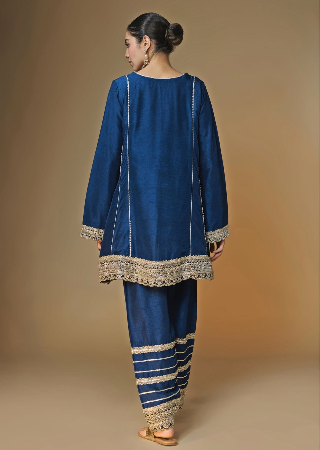 Renee Label Teal Blue Silk Kurta Salwar SetFabilicious Fashion