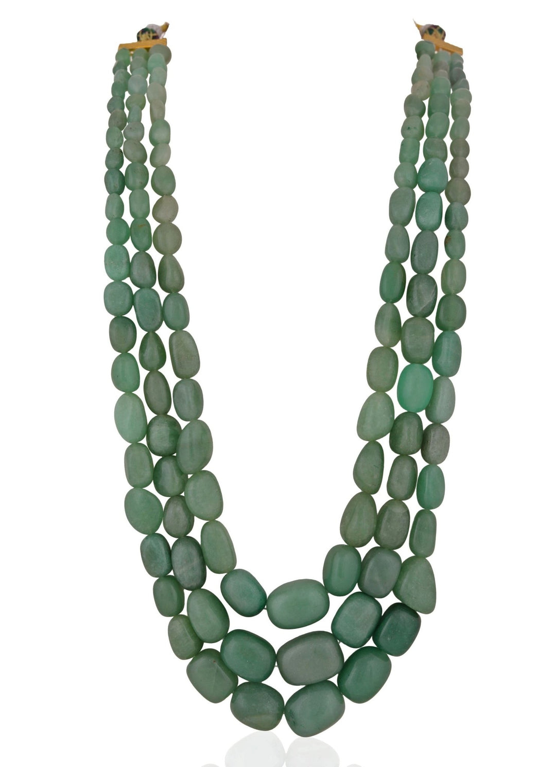 Three Layer Onyx Stone Necklace Riana by Shikha Jindal - Fabilicious Fashion
