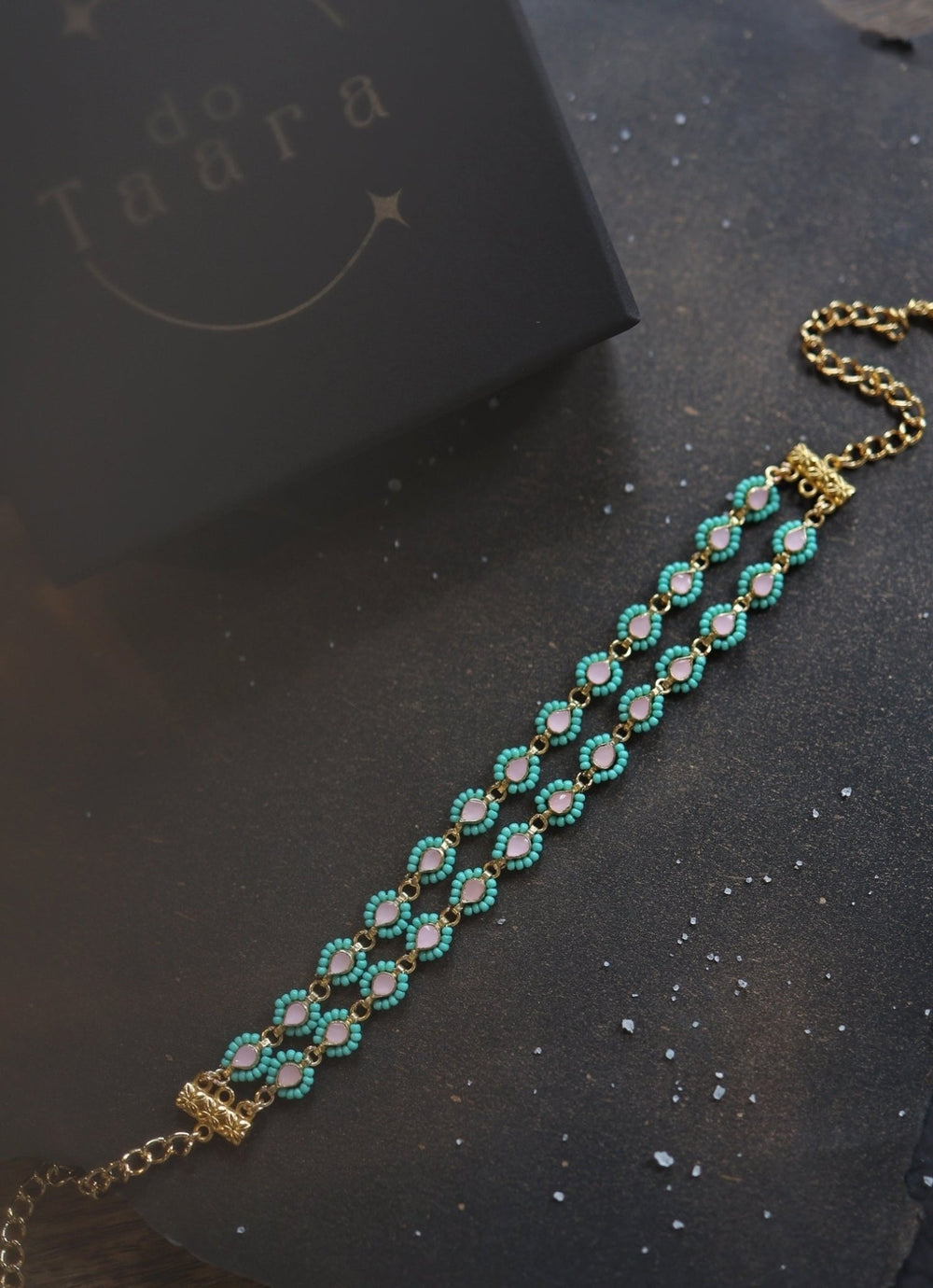 Do Taara Turquoise Blue Kundan NecklaceFabilicious Fashion