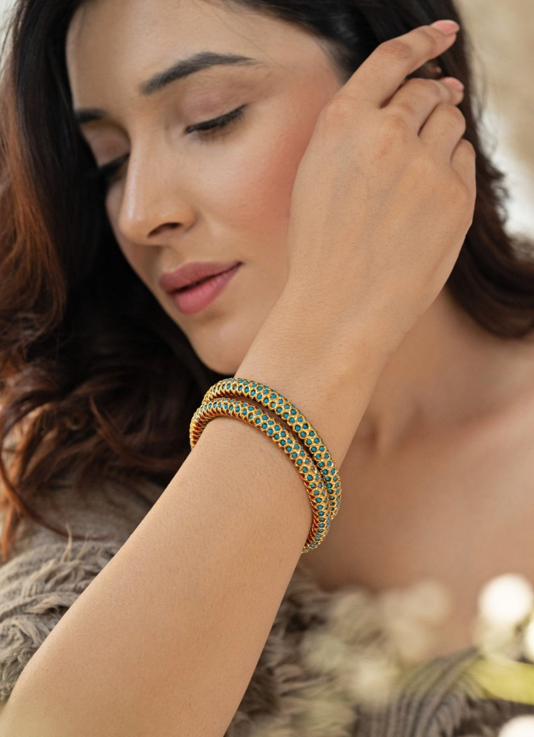 Do Taara Turquoise Green Bangle SetFabilicious Fashion