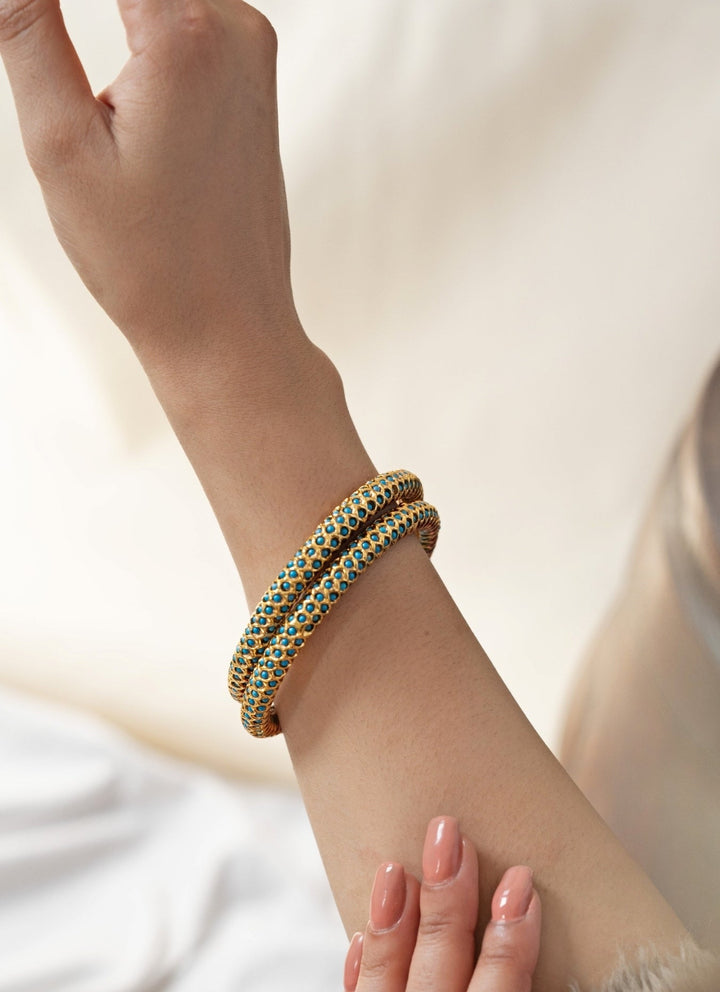 Do Taara Turquoise Green Bangle SetFabilicious Fashion