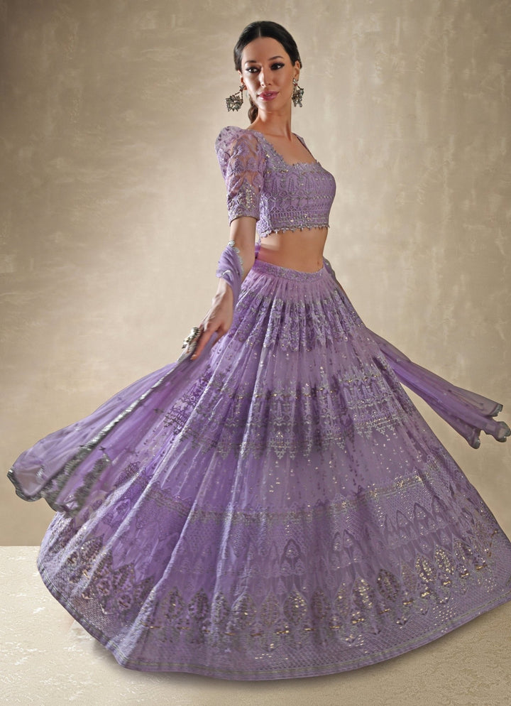 Viola Lilac Lehenga Renee Label - Fabilicious Fashion