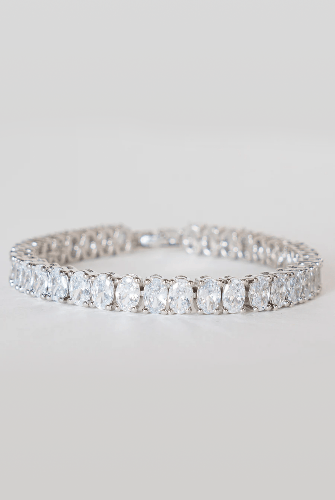 White Finish Diamond Bracelet Zevar By Geeta - Fabilicious Fashion