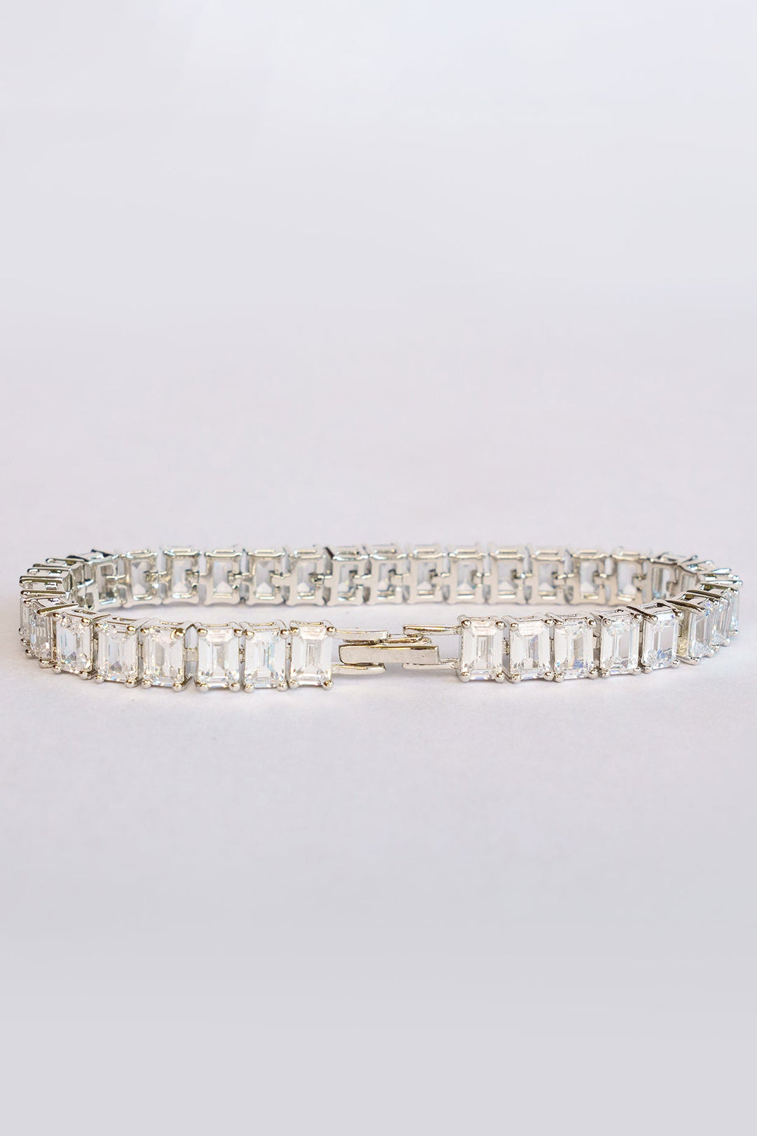 White Finish Diamond Bracelet Zevar by Geeta - Fabilicious Fashion