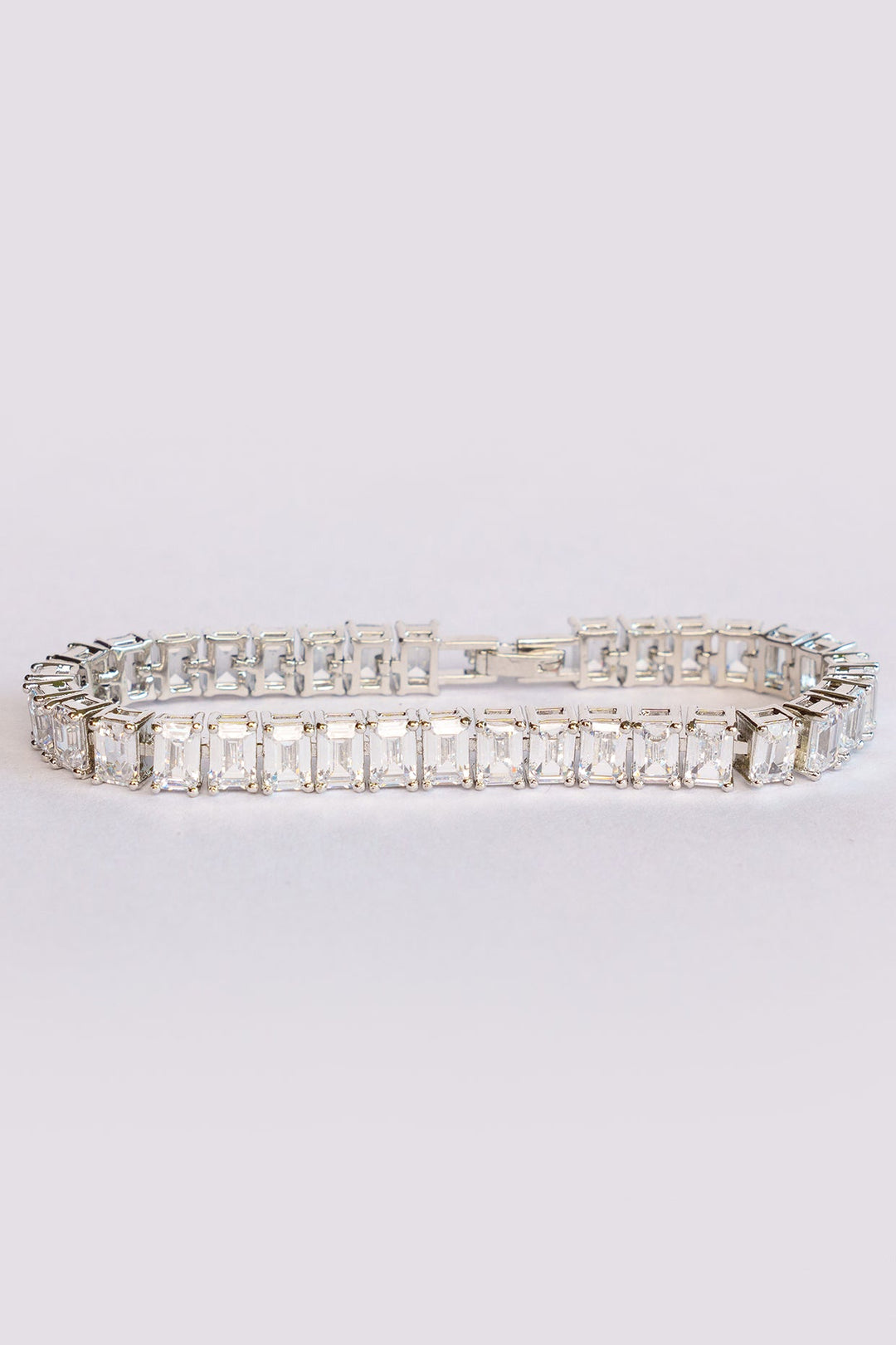 White Finish Diamond Bracelet Zevar by Geeta - Fabilicious Fashion