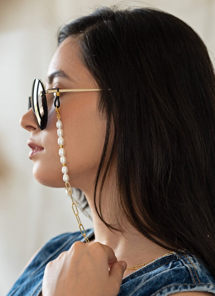 Do Taara White Pearl Eyewear SlingFabilicious Fashion