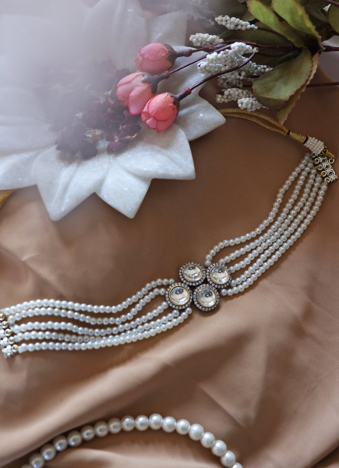 Do Taara White Polki NecklaceFabilicious Fashion
