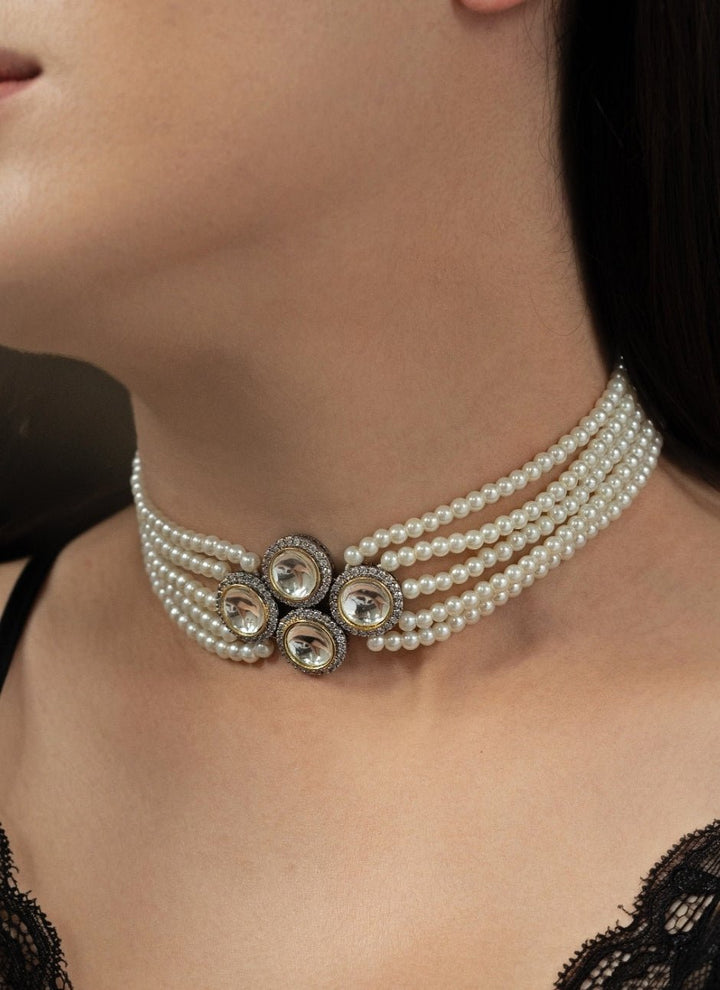 Do Taara White Polki NecklaceFabilicious Fashion