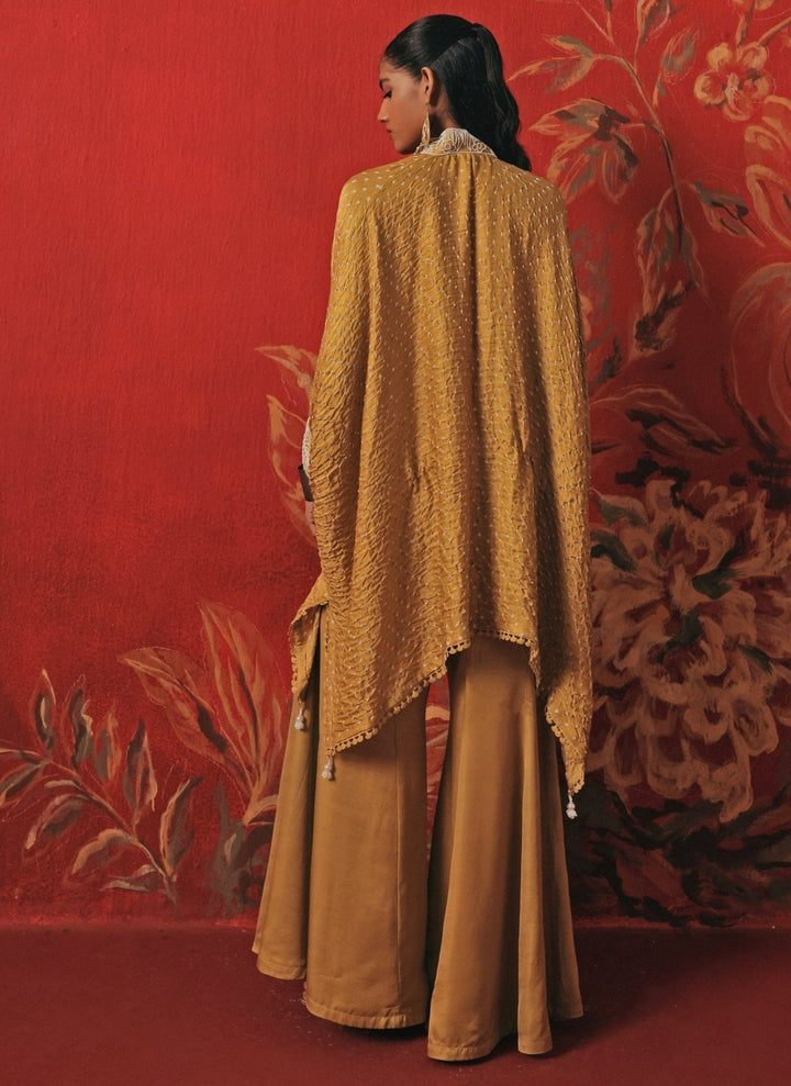 Twenty Nine Yellow Bandhani Kaftan Pants SetFabilicious Fashion