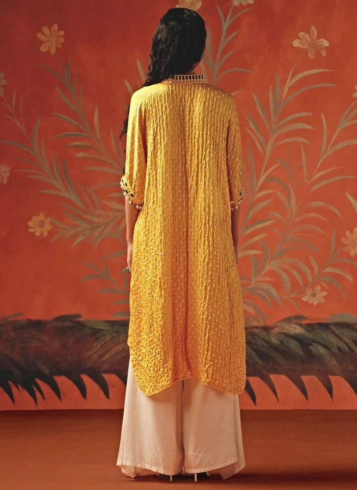 Twenty Nine Yellow Bandhani Kurta PantsFabilicious Fashion
