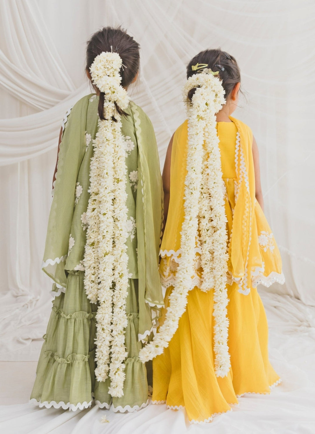 Chotibuti Yellow Chanderi Kurta Sharara SetFabilicious Fashion