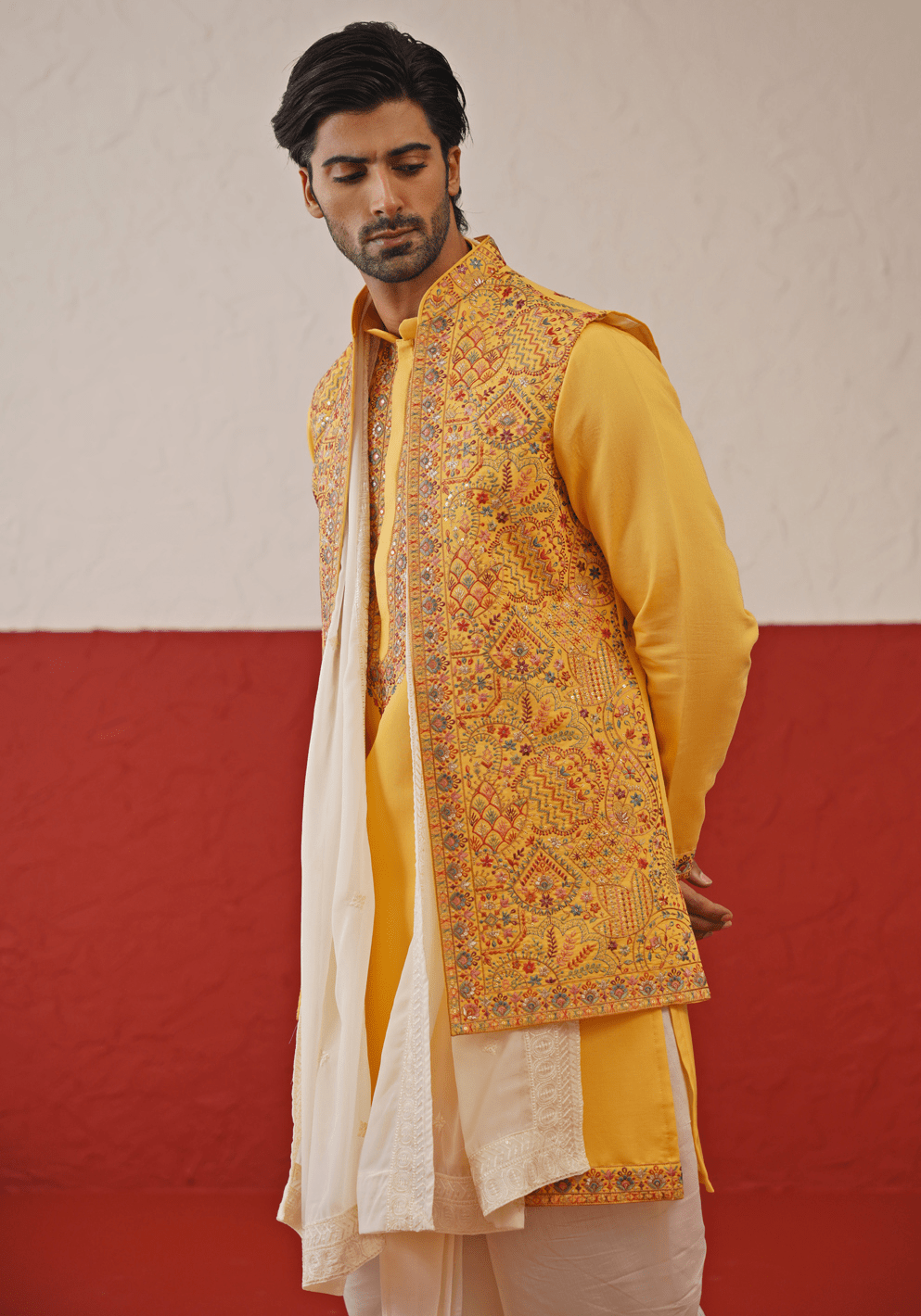 Yellow Kurta Set With Duppata Kalpraag - Fabilicious Fashion