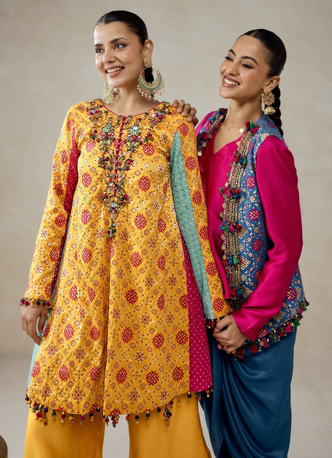 Nitika Gujral Yellow Patola Silk Kurta Salwar SetFabilicious Fashion
