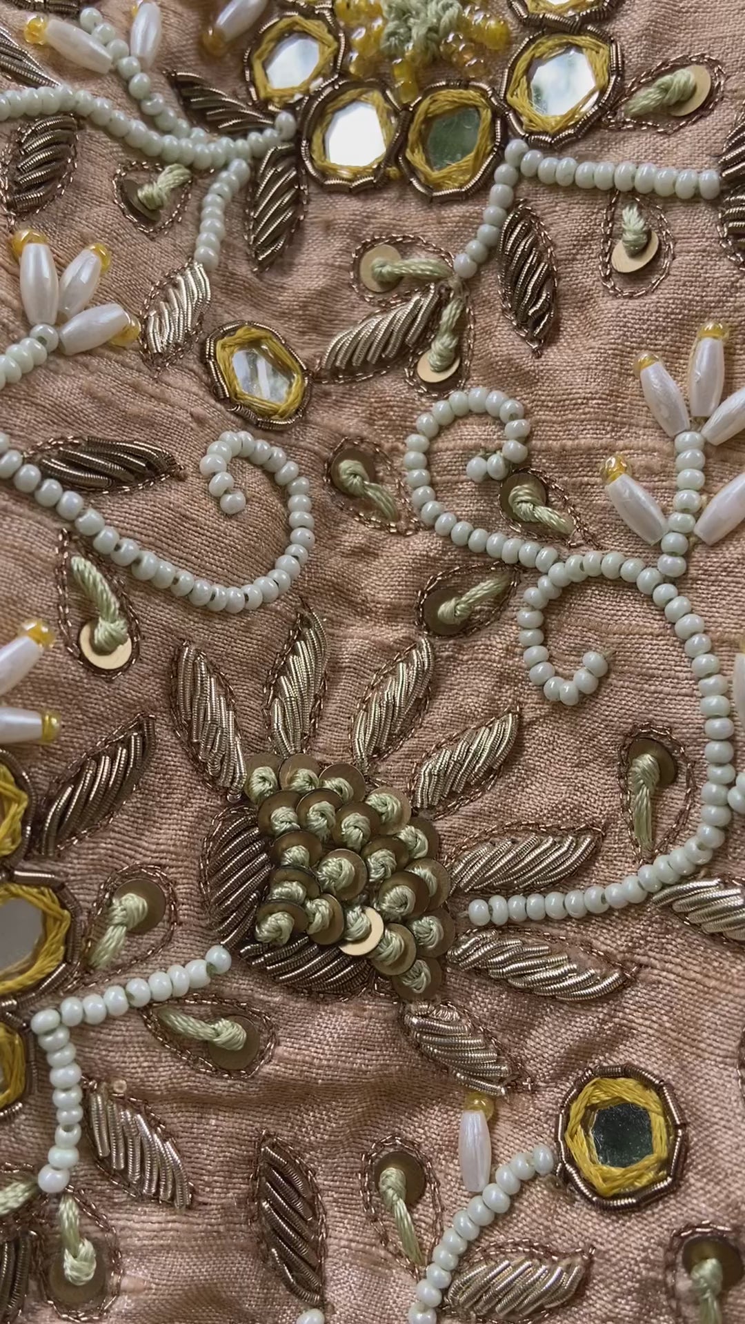 Mustard Yellow And Beige Gold Embroidered Lehenga Set