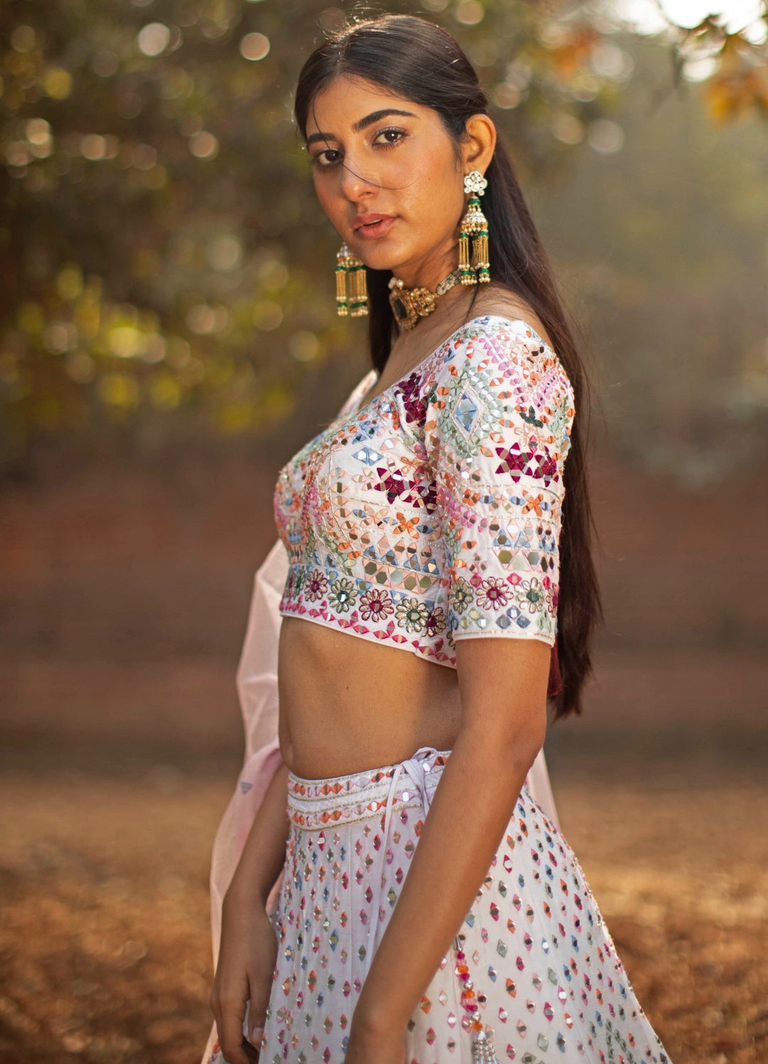 Aaina Multicolour Lehenga Set Angad Singh - Fabilicious Fashion