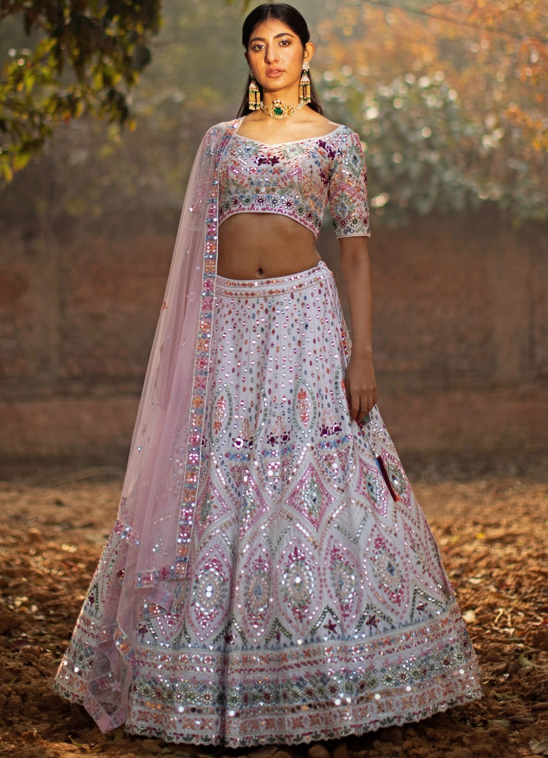 Aaina Multicolour Lehenga Set Angad Singh - Fabilicious Fashion