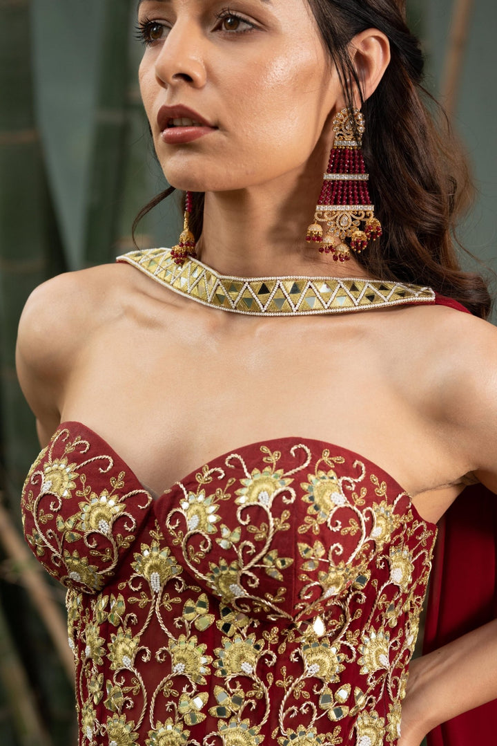 Aarzoo Corset Lehenga Set Rashika Sharma - Fabilicious Fashion