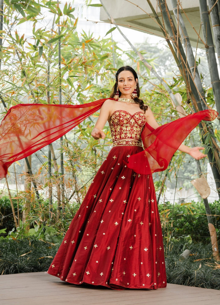 Aarzoo Corset Lehenga Set Rashika Sharma - Fabilicious Fashion