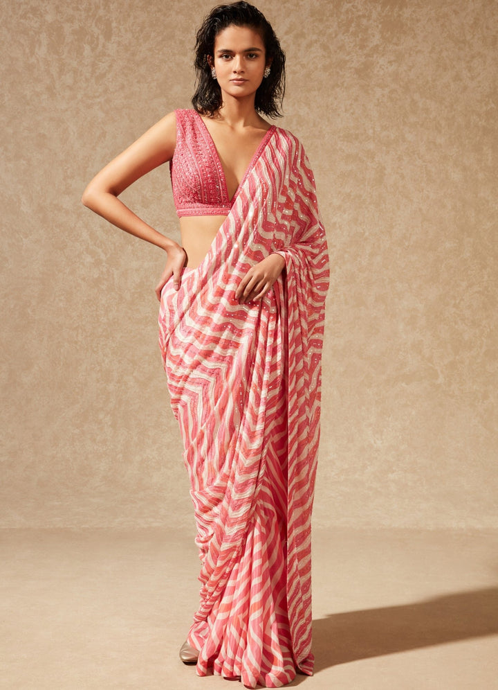 Akira Pink Saree Chamee n Palak - Fabilicious Fashion