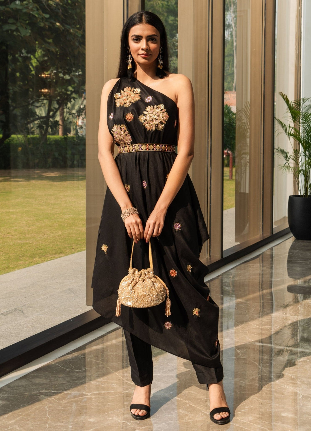 Alisha Drape Saree with Pants Set Rashika Sharma - Fabilicious Fashion