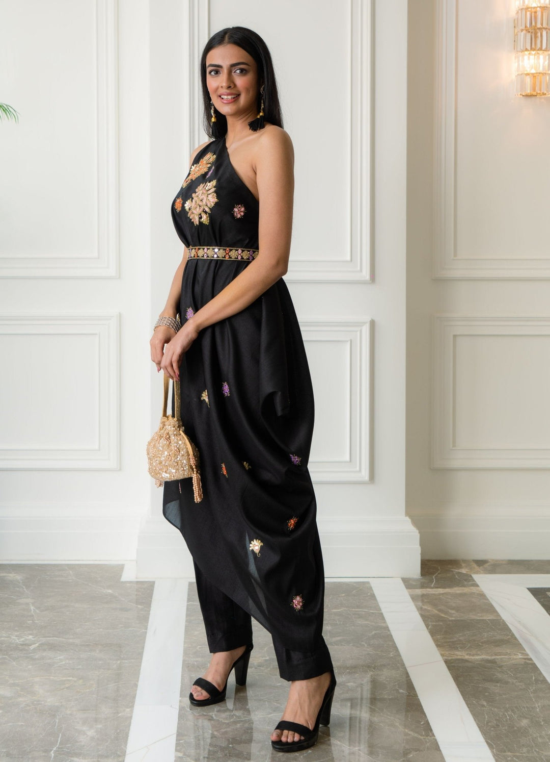 Alisha Drape Saree with Pants Set Rashika Sharma - Fabilicious Fashion