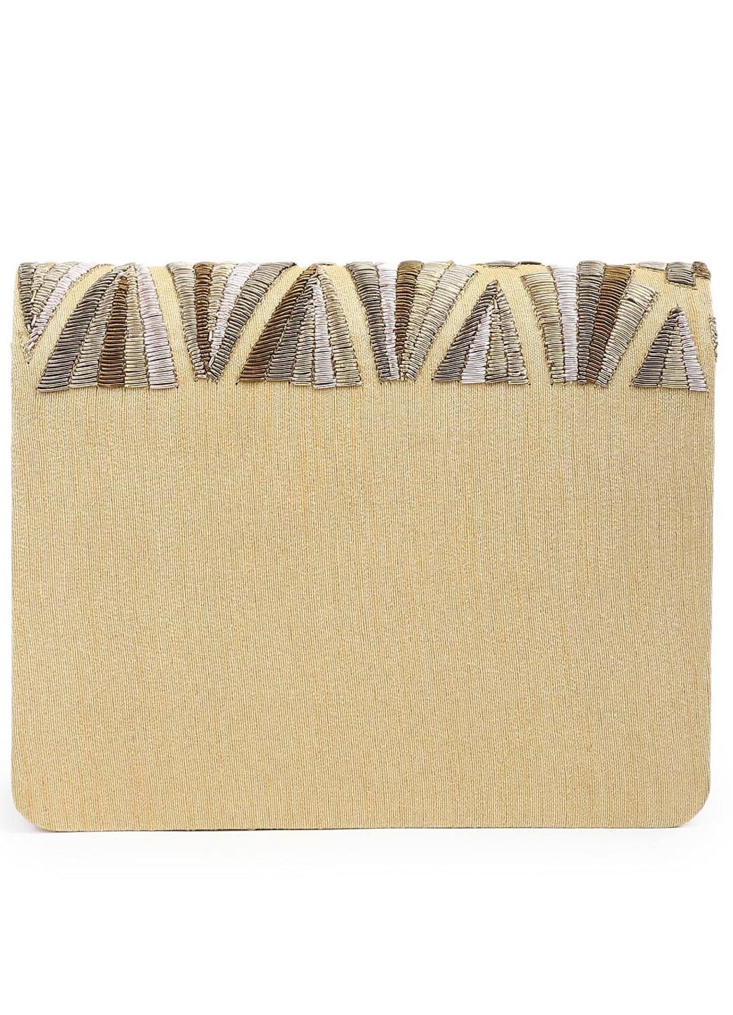 All Shades Of Gold Clutch The Purple Sack - Fabilicious Fashion