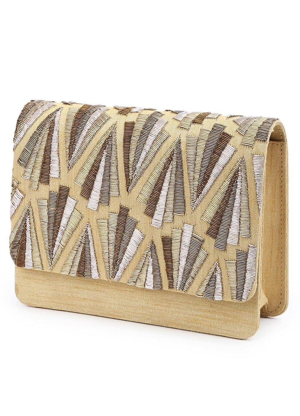 All Shades Of Gold Clutch The Purple Sack - Fabilicious Fashion
