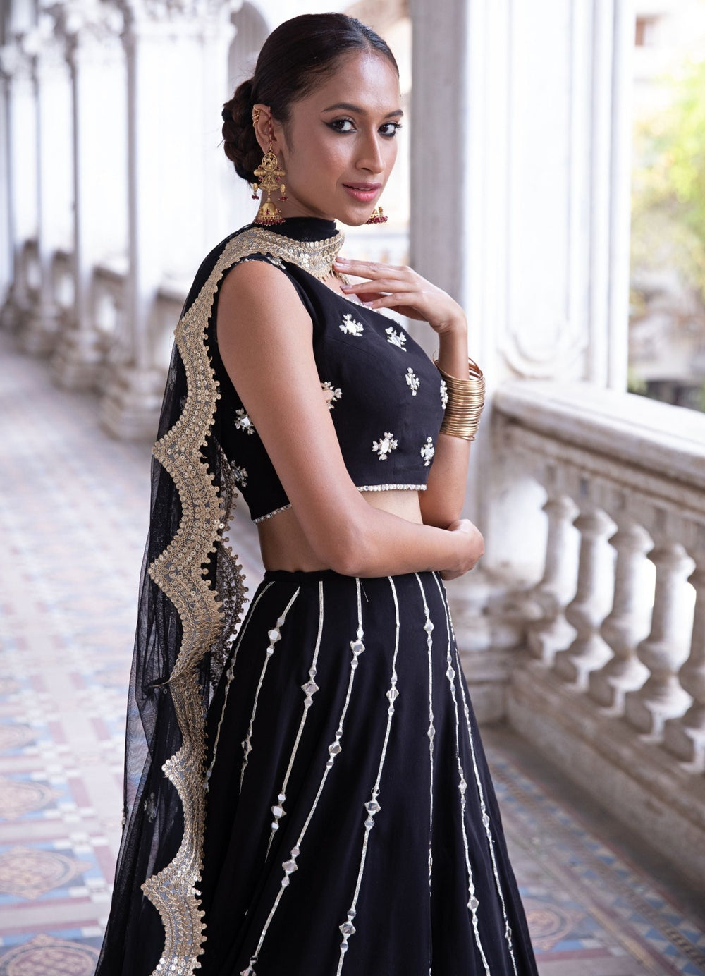 Anaya Black Lehenga Set Renee - Fabilicious Fashion