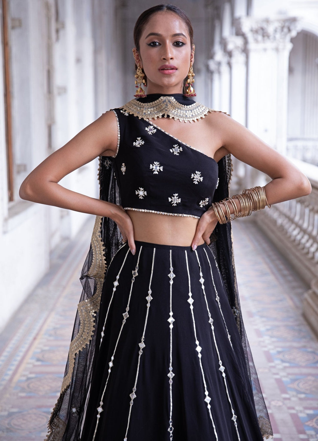Anaya Black Lehenga Set Renee - Fabilicious Fashion