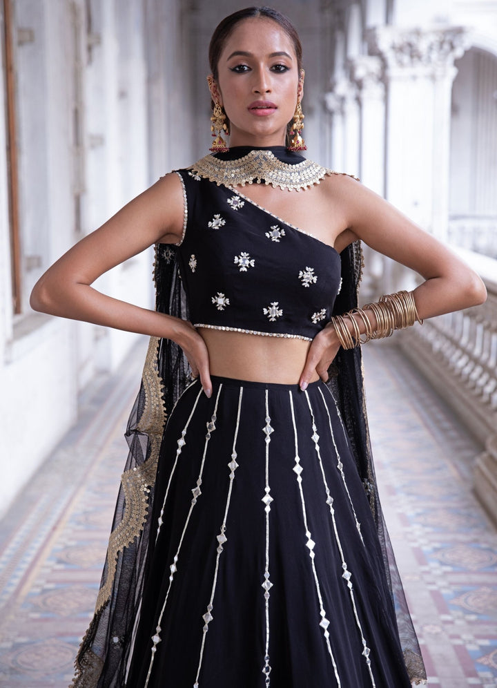 Anaya Black Lehenga Set Renee - Fabilicious Fashion
