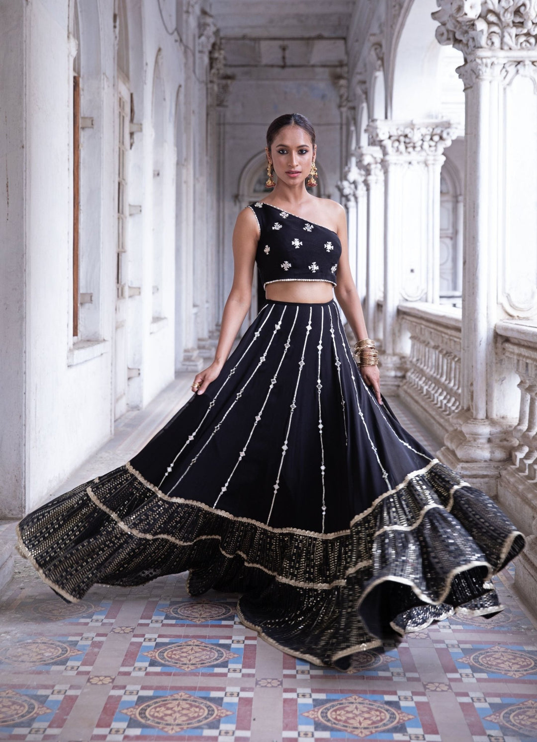 Anaya Black Lehenga Set Renee - Fabilicious Fashion