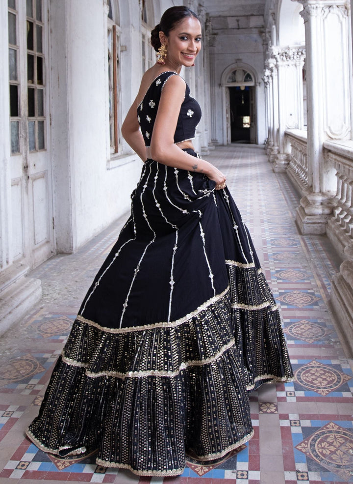 Anaya Black Lehenga Set Renee - Fabilicious Fashion