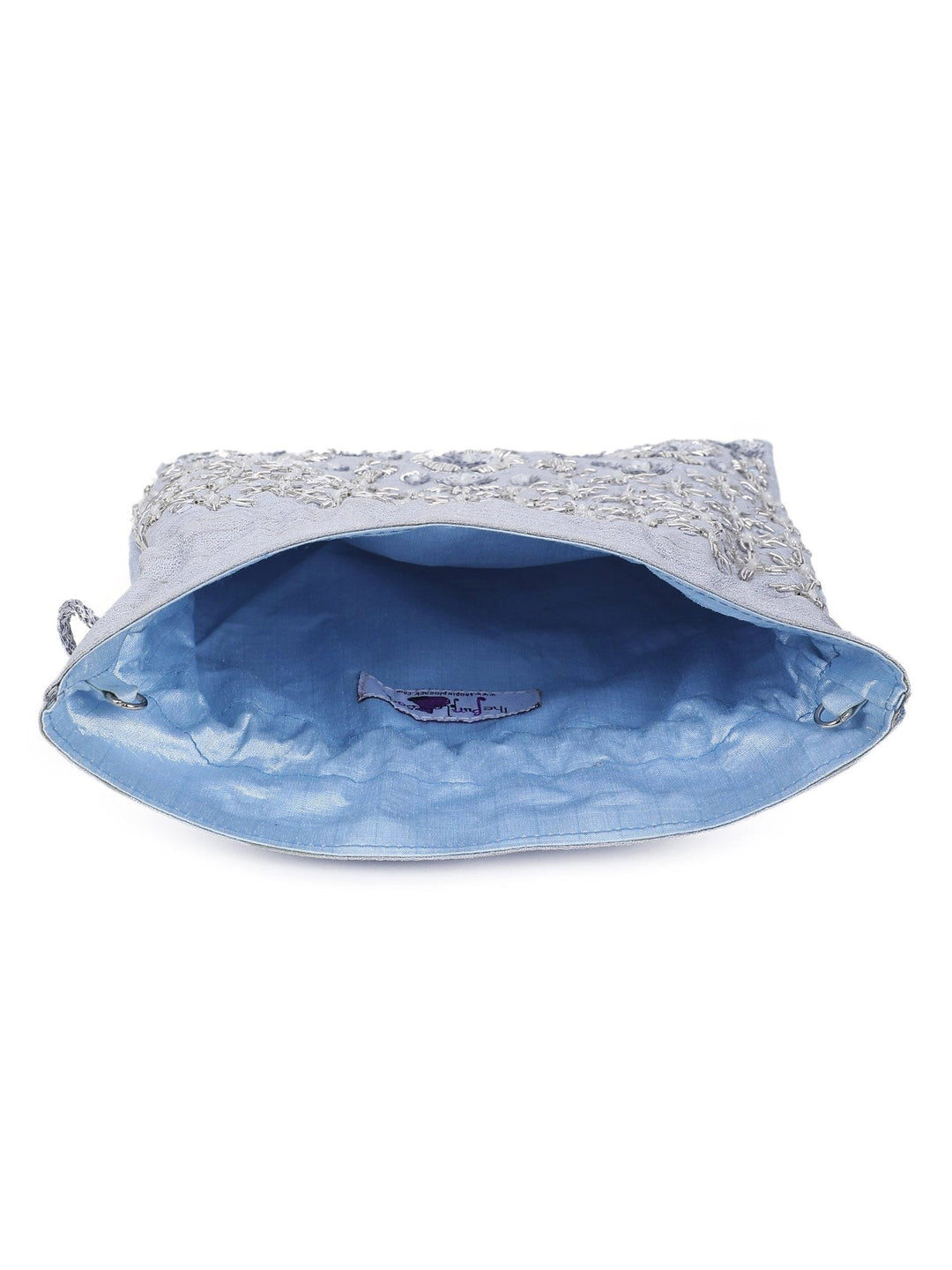 Aqua Sky Potli The Purple Sack - Fabilicious Fashion