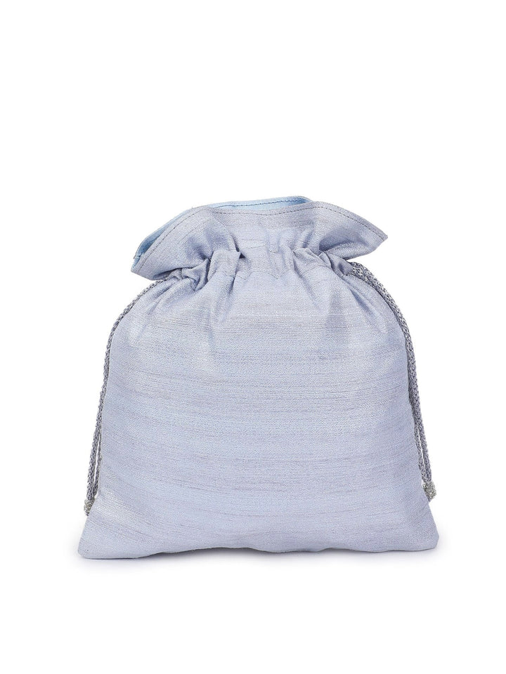 Aqua Sky Potli The Purple Sack - Fabilicious Fashion