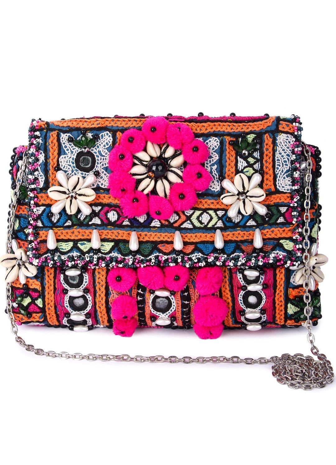 Beachy Boho Holiday Clutch The Purple Sack - Fabilicious Fashion