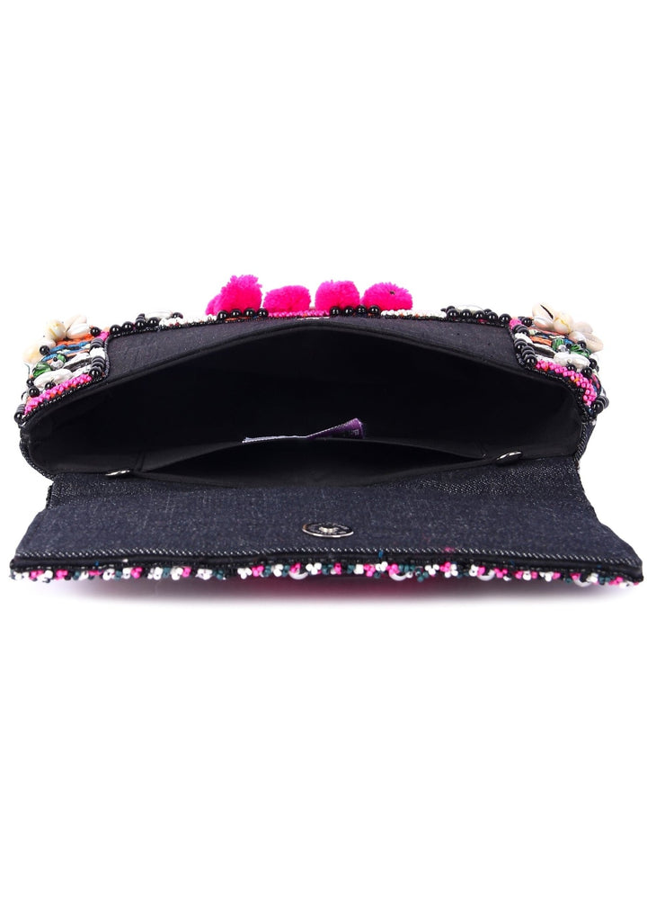Beachy Boho Holiday Clutch The Purple Sack - Fabilicious Fashion