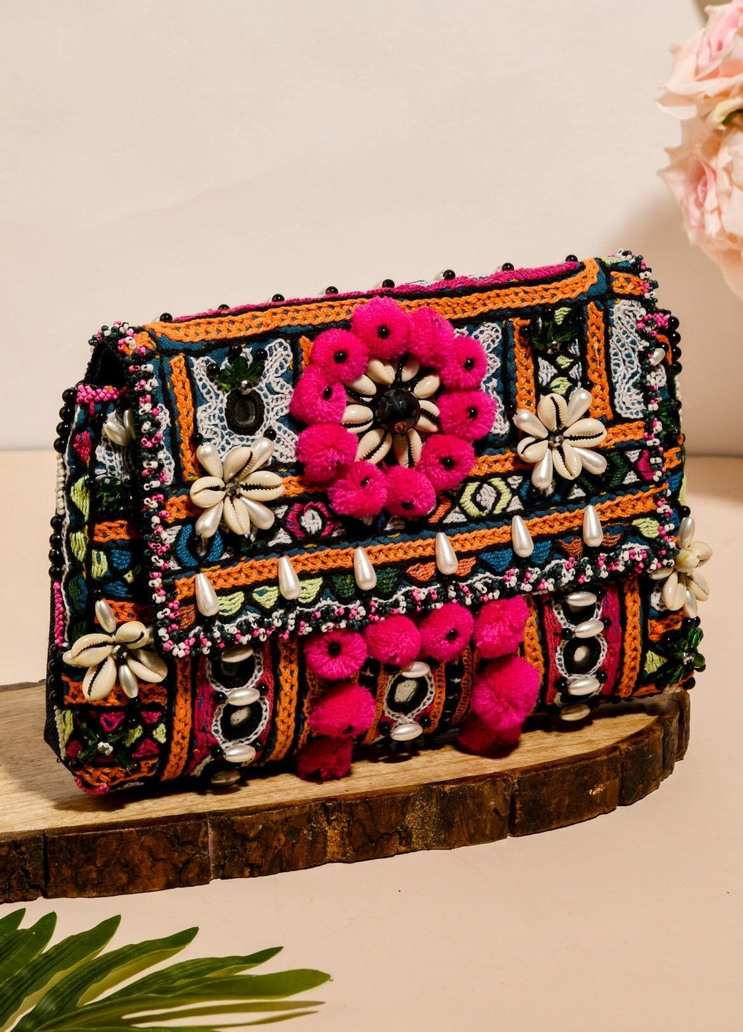 Beachy Boho Holiday Clutch The Purple Sack - Fabilicious Fashion
