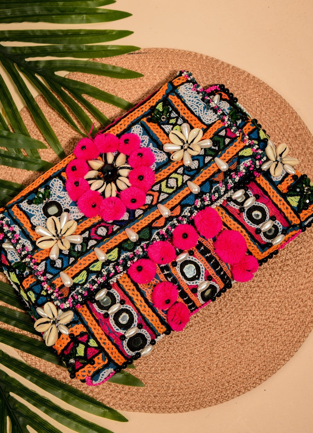 Beachy Boho Holiday Clutch The Purple Sack - Fabilicious Fashion