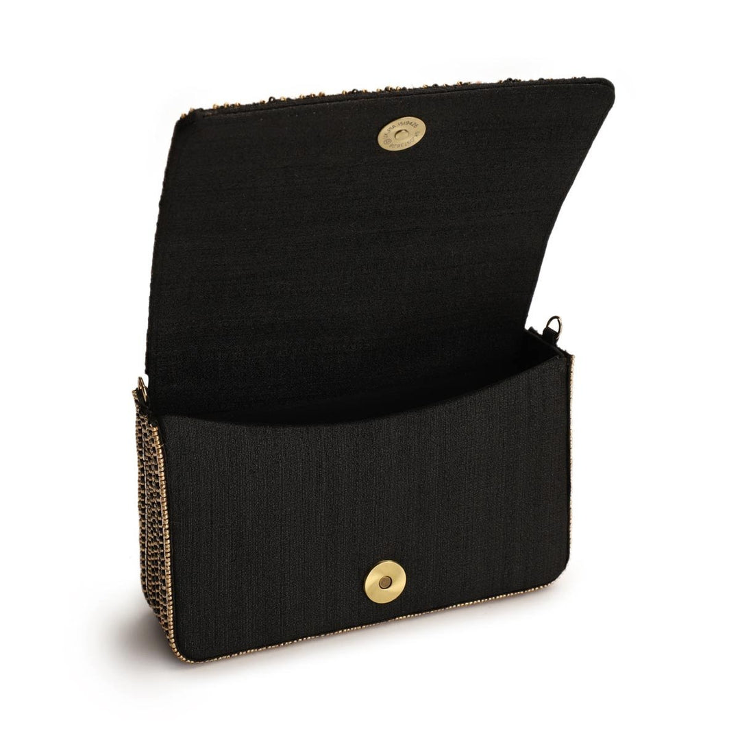 Black Bling Bag The Purple Sack - Fabilicious Fashion